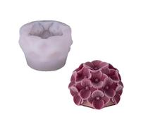 Stampo in silicone antiaderente per uso alimentare, stampi per cubetti di ghiaccio, stampo 3D in silicone per caramelle, pasticcini, cioccolatini, budini, torte, stampo decorativo (7,8 x 5,1 cm)