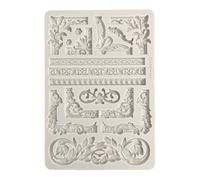 Stamperia - Big Silicon Mould A4 for Scrapbooking, Bullet Journals and More, Non-Stick Surface, Suitable for Air-Dry Clay, Resin and More, Perfect for Crafts and Gifting (Art Stories, Frames)