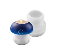 Stampo in silicone Base in resina epossidica a forma di fungo Supporto per funghi in silicone Texture Candeliere Supporto per funghi