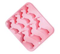 Stampo in Silicone Bassotto Rosa per Dolci, Pane e Fondant | Riutilizzabile, Resistente Calore e Freezer, Superficie Antiaderente, per Feste a Tema e Ghiaccioli