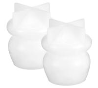 Stampo in Silicone Bianco a Forma di Fungo 2 Pezzi, per Resina | Sformatura Facile, Interno Liscio e Mantiene la Forma, per Gioielli, Pigmenti e Glitter