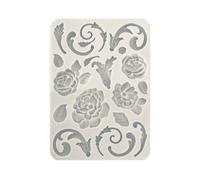 Stampo in Silicone Brocante Antiques fiori e decoro
