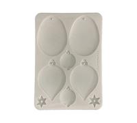 Stamperia - Silicon Mould A5 for Scrapbooks, Bullet Journals and More, Non-Stick Surface, Suitable for Air-Dry Clay, Resin and More, Perfect for Crafts and Gifting (Christmas Balls)
