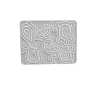 Stampo In Silicone Con Clip Per Animali Creativi Strumento Flessibile Uso Alimentare Gioielli Fatti A Mano Etichette. Stampo In Silicone Segnalibri Fai Da Te L'artigianato