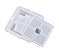 Stampo in silicone con coperchio - Grande stampo in resina epossidica artigianale e decorazione interna - ideale per creare posacenere personalizzato e accessori unici per la casa