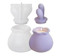 Stampo in silicone con coperchio, stampo per caramelle con coperchio per orecchie, per barattoli con coperchio per colata in resina epossidica, stampo per gioielli, decorazione per la casa