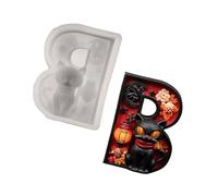 Stampo in silicone con lettera B gatto, stampo in silicone per resina multiuso per realizzare sapone per candele, decorazione Halloween, colofonia per la realizzazione