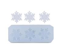 Stampo in silicone con motivo fiocco di neve per dolcetti natalizi e progetti fatti a mano, stampo in silicone per principianti
