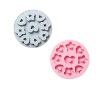 Stampo in silicone con stella a forma di cuore 2 pezzi Strumenti per decorare