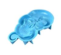 Stampo in silicone con teschio di Halloween, per la fabbricazione di cranio, decorazione natalizia, non bastone