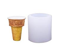 Stampo in silicone creativo a forma di cono croccante per fondente, torte, pasticceria, cioccolato, caramelle, stampi per cottura in silicone per decorazione mousse pasticceria forme