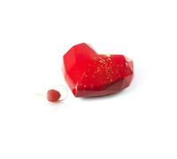 STAMPO IN SILICONE CUORE EFFETTO CRISTALLO 150x135 h 55MM