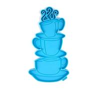 Stampo in silicone da parete Tazze da caffè Stampo per colata in resina Ornamenti di stoccaggio Stampo per resina epossidica Stampo per montaggio a parete Decorazione artigianale da parete fai da te