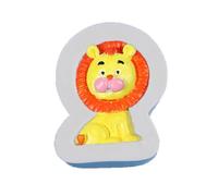 Stampo in silicone dettagliato a forma di animale strumento di cottura per fondente cioccolato e decorazioni per feste per bambini stampo in silicone sicuro per artigianato