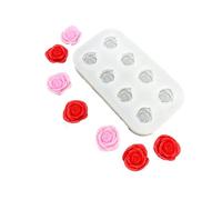 Stampo in silicone dettagliato a forma di fiore di rosa per accessori per gioielli fatti a mano, cioccolato, sapone, progetti artigianali, cucina, cottura in silicone, stampo per cioccolato rosa