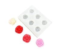 Stampo in silicone dettagliato a forma di fiore di rosa per accessori per gioielli fatti a mano, cioccolato, sapone, progetti artigianali, cucina, cottura in silicone, stampo per cioccolato rosa