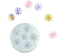 Stampo in silicone dettagliato a forma di rosa con 6 forme ispirate alla natura, dimensioni precise da 0,4 cm e 2,4 cm, per decorare torte e cioccolatini, stampo in silicone a forma di rosa