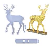 Stampo in silicone di alce - per renna di Natale, Mole Decorative per Vacanze, Festivo, per sapone e caramelle al cioccolato, Affidabile e durevole, per la cottura, l'artigianato
