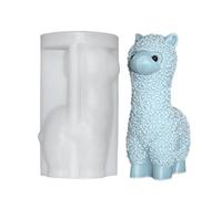 Stampo in silicone di alpaca - Stampo in silicone alpaca/Piccola statua di animale di alpaca Stampo in silicone per candela profumata - Stampo per fondente per decorazione di torte antiaderente