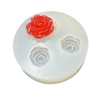 Stampo in silicone di alta qualità per la creazione di gioielli con 6 disegni floreali a forma di rosa, margherite, pigna, resistente alle alte temperature, facile rilascio, stampi in silicone per