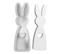 Stampo in silicone di Pasqua, simpatico coniglio stampo,Stampo per coniglio in silicone, decorazione per la casa - Stampi per stampaggio in resina a forma di cuore, stampo creativo in silicone