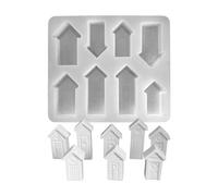 Stampo In Silicone Domestico - Stampo Di Natale In Silicone | Stamp Di Gettatura In Gesso Da 8 Slot Per La Produzione Di Di Sapone, Fondente Da Forno, Artigianato Fai-da-te, Fusione Di Resina