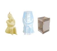 Stampo in silicone durevole per la creazione di candele di famiglia Trendy candele di resina per cera goccia aromaterapia cera aromaterapia