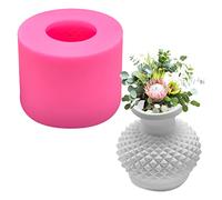 Stampo in silicone e epoxi 3D Raysin, vaso da fiori fai-da-te, mini vasi decorativi per feste, 6,5 x 5 cm