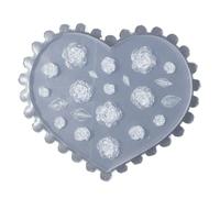 Stampo in silicone epossidico in rilievo, motivo floreale, per intaglio delle unghie, per intagliare le unghie, per gioielli