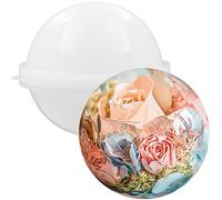 Stampo in silicone extra large per resina epossidica, cera per candele, sapone fatto in casa, bombe da bagno, cemento, cemento, gesso, 12,7 cm