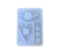 Stampo in silicone facile da smontare a forma di trifoglio, accessorio per gioielli in resina epossidica per amanti del fai da te, stampo per gioielli fatti a mano