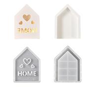 Stampo in silicone facile da usare a forma di casa per atmosfere di luce ornamento per principianti Crafting Hollow House Styles Storage Stampo in silicone