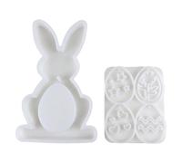 Stampo in silicone facile da usare per progettare decorazioni di conigli e anelli da appendere ornamenti per uova per la creazione di gioielli stampo decorazione natalizia
