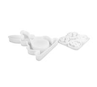 Stampo in silicone facile da usare per progettare decorazioni di conigli e anelli da appendere, ornamento per uova per creare gioielli intricati ornamenti