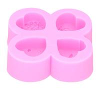 Stampo in silicone fai-da-te 4 cavità Diverse a forma di cuore Torta al cioccolato Sapone Aromaterapia Gesso Silicone per uso alimentare Design antiaderente Facile da pulire e