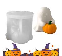 Stampo in silicone fantasma - 3D Halloween Ghost Standing Stamping Cement Casting Stampo | Stamp0 per di di Halloween | Craft multiuso che fanno per il dessert muffin cera in sapon