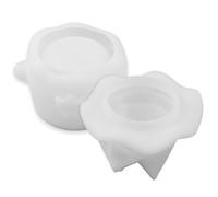 Stampo in silicone fantasma con cappello da strega, 3D stampi di cera per sapone di candele Halloween per arredamento per aromaterapia fai -da -te