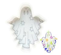 Stampo in silicone fantasma - vassoio di design spettrale, forma di scultura 3D | Manuale di Halween Maker per sapone fatto a mano, figurina in cera, fusione del profumo, calchi in gesso, arte delle c