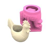 Stampo in silicone fatto a mano a forma di gallo portapenne adatto per creare vasi artistici e supporti per vasi di fiori