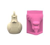 Stampo in silicone fatto a mano a forma di gallo, portapenne adatto per realizzare vasi e supporti artistici in resina epossidica