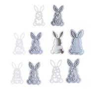 Stampo in silicone flessibile a forma di coniglio pasquale per atmosfere, ornamento da tavolo, strumento creativo per gioielli