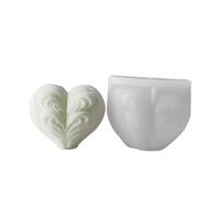 Stampo in silicone flessibile a forma di cuore a forma di candela profumata aromaterapys fabbricazione di forma fatta a mano decorazione desktop stampo regali di compleanno creativi