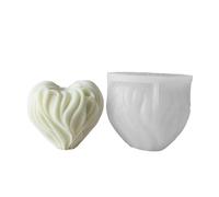 Stampo in silicone flessibile a forma di cuore a forma di candela profumata aromaterapys fabbricazione di forma fatta a mano decorazione desktop stampo regali di compleanno creativi