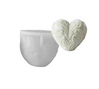 Stampo in silicone flessibile a forma di cuore a forma di candela profumata aromaterapys fabbricazione di forma fatta a mano decorazione desktop stampo regali di compleanno creativi