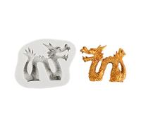 Stampo in silicone flessibile a forma di drago fondente strumenti da forno in silicone per caramelle, ideale per la cottura in cucina, perfetto per feste di compleanno