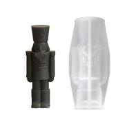 Stampo in silicone flessibile e riutilizzabile a forma di soldato re stampo ornamento per gli appassionati che rendono intricate sculture di animali facile rilascio stampo