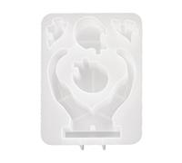 Stampo in silicone flessibile Mani Che Tiene Cuore Puzzle Ornamento Stampo Decorazione Fatta A Mano Forniture di Gioielli Stampo