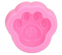 Stampo in silicone flessibile morbido riutilizzabile a forma di cane di gatto decorazione stampo strumento di cottura per torta fai da te fondente cioccolato muffin cera rosa (Stile 1: rosa 19-225)