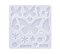 Stampo in silicone flessibile Orecchini a forma di farfalla Stampi personalizzati per orecchini pendenti per gli amanti del mestiere Forniture di gioielli artigianali Orecchini Casting