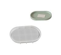 Stampo in silicone flessibile per bigiotteria in resina, per piatti ovali creativi a righe e porta gioielli, progetti creativi